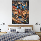 Universe Powers of Kali Goddess Canvas Afdruk (Insitu (Slaapkamer))
