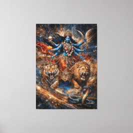 Universe Powers of Kali Goddess Canvas Afdruk
