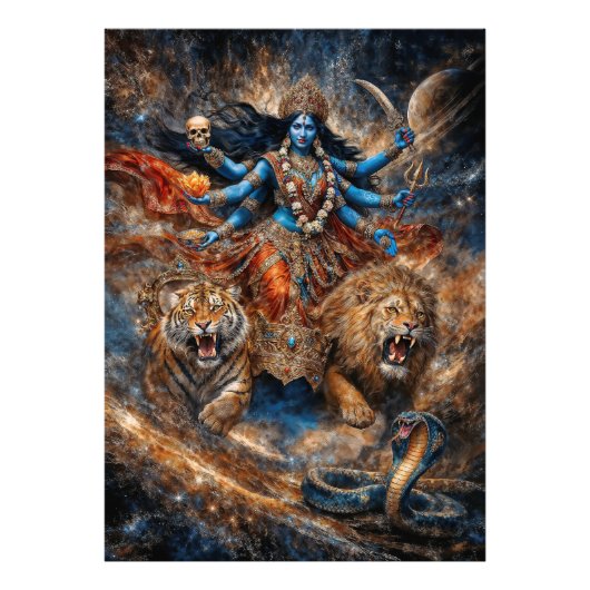 Universe Powers of Kali Goddess Foto Afdruk (Voorkant)
