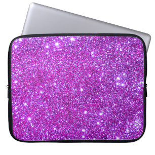 Universe sterren Roze glitter Sparkles Hoesje 1 Laptop Sleeve