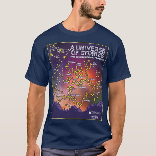 Universe stijl van Verhalen T-Mannen T-shirt (Voorkant)