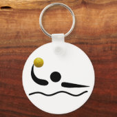 Universeel sportsymbool waterpoo sleutelhanger (Voorkant)