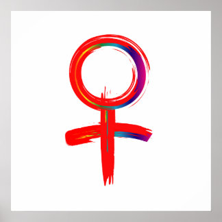 Universeel symbool voor Vrouwen Poster