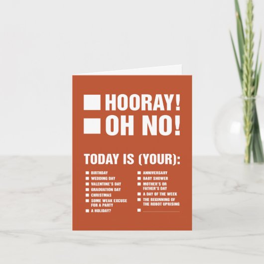 Universeel Wenskaart (plus robots) Kaart (Voorkant)