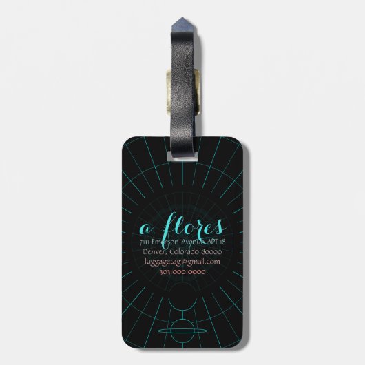 universele liefde bagagelabel (Achterkant verticaal)