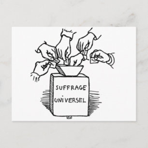 Universele verkiezingen Felix Vallotton Briefkaart
