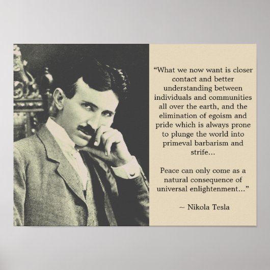 Universele verlichting - Poster Tesla (Voorkant)