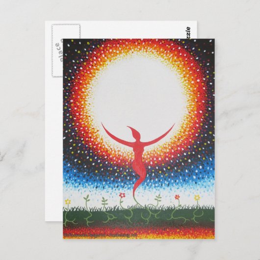 Universele wortels briefkaart (Voorkant / Achterkant)