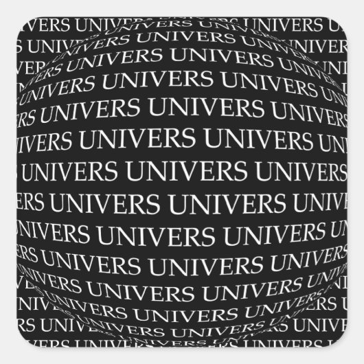 UNIVERSEN VIERKANTE STICKER (Voorkant)