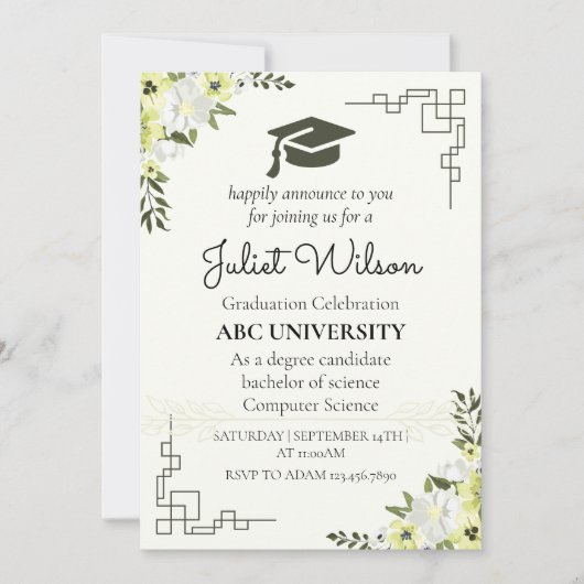 universitair afstuderen start kaart (Voorkant)