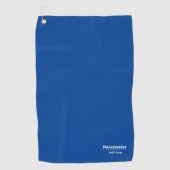 Universitair Golf Team Blue en White Golfhanddoek (Voorkant)