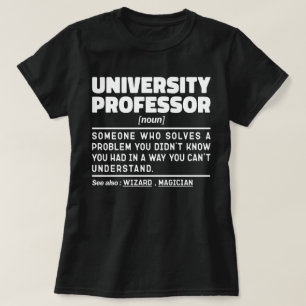 Universitair Professor Noun Klasse Instructeur Gra T-shirt