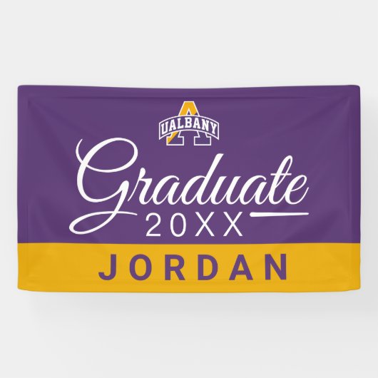 Université d'Albany | Bannière des diplômés (Horizontal)