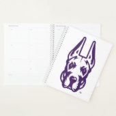 Université d'Albany Chef de la mascotte Great Dane (Devant avec enveloppe)