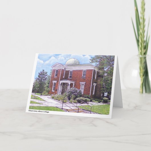 Université d'Albion d'observatoire, carte pour (Devant)