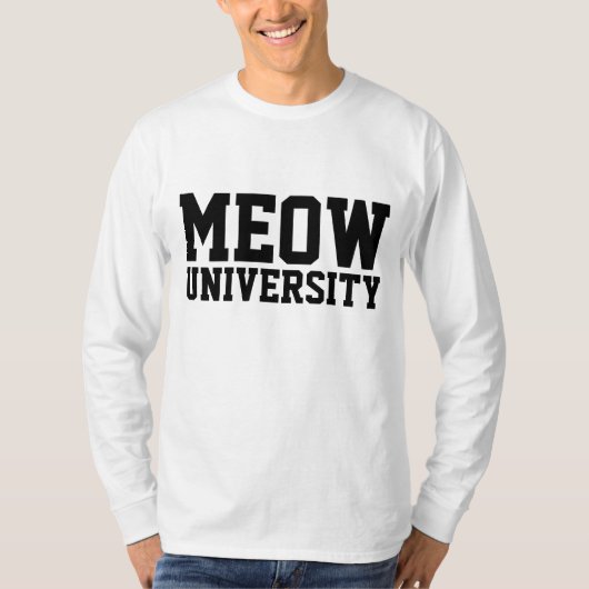 UNIVERSITÉ MIAOU, T-shirts CHAT DRÔLE (Devant)