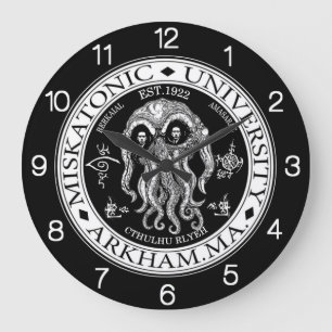 Université Miskatonic CTHULHU HP LOVECRAFT HORLOGE