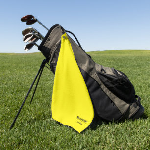Universiteit Golf Team Geel en Zwart Golfhanddoek