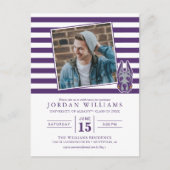 Universiteit van Albany Great Dane Mascotte Hoofd Aankondigingskaart (Voorkant)