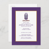 Universiteit van Albany Great Danes Aankondigingskaart (Voorkant / Achterkant)