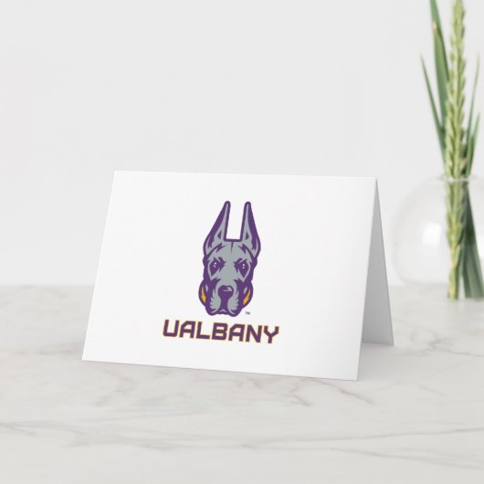 Universiteit van Albany Great Danes Bedankkaart (Voorkant)