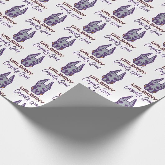 Universiteit van Albany Great Danes Cadeaupapier (Hoek)