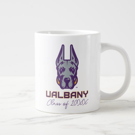 Universiteit van Albany Great Danes Extra Grote Beker (Rechts)