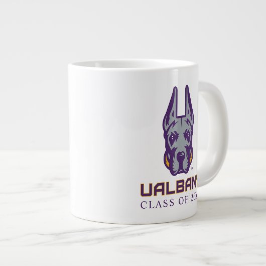 Universiteit van Albany Great Danes Extra Grote Beker (Voorkant rechts)