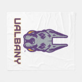 Universiteit van Albany Great Danes Fleece Deken (Voorkant (Horizontaal))