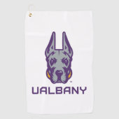 Universiteit van Albany Great Danes Golfhanddoek (Voorkant)