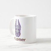Universiteit van Albany Great Danes Koffiemok (Voorkant links)