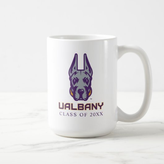 Universiteit van Albany Great Danes Koffiemok (Rechts)