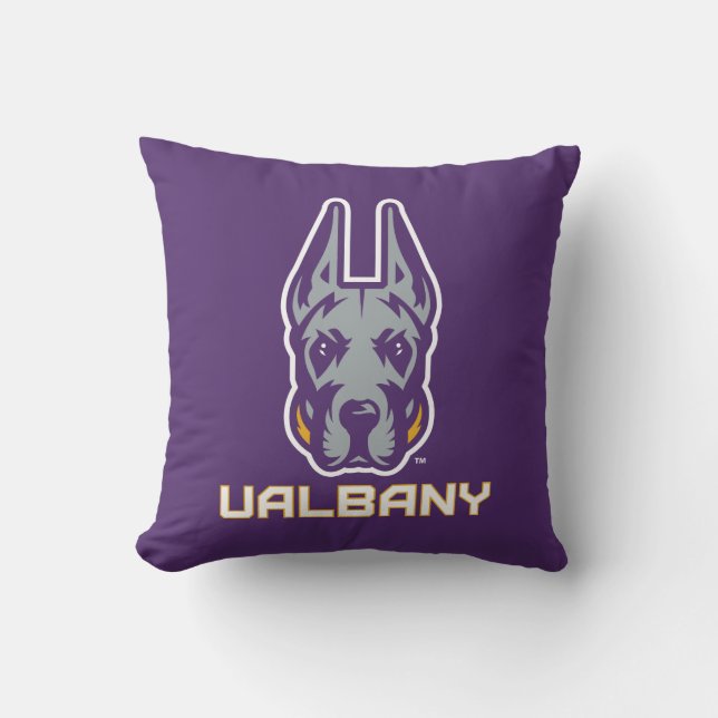 Universiteit van Albany Great Danes Kussen (Voorkant)