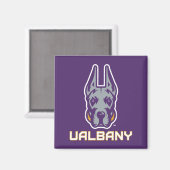 Universiteit van Albany Great Danes Magneet (Voorkant / Achterkant)