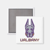 Universiteit van Albany Great Danes Magneet (Voorkant / Achterkant)