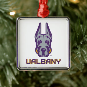 Universiteit van Albany Great Danes Metalen Ornament