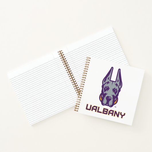 Universiteit van Albany Great Danes Notitieboek (Binnen)