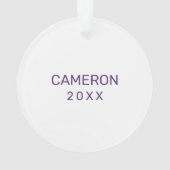 Universiteit van Albany Great Danes Ornament (achterkant)