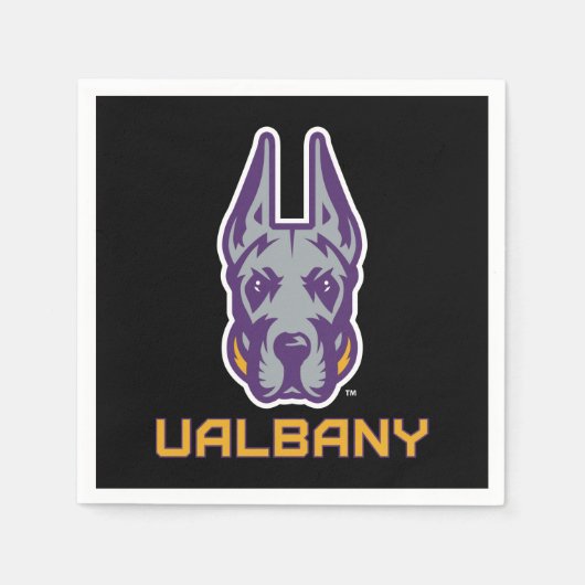 Universiteit van Albany Great Danes Servet (Voorkant)