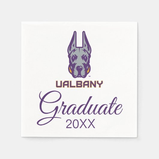 Universiteit van Albany Great Danes Servet (Voorkant)
