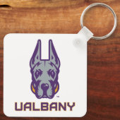 Universiteit van Albany Great Danes Sleutelhanger (Achterkant)