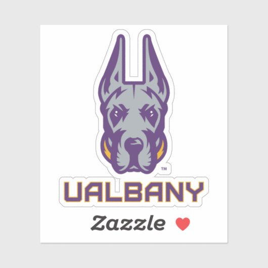 Universiteit van Albany Great Danes Sticker (Vel)