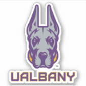 Universiteit van Albany Great Danes Sticker (Voorkant)