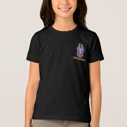 Universiteit van Albany Great Danes Tri-Blend Shirt (Voorkant)