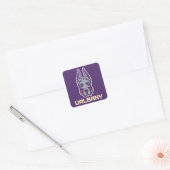 Universiteit van Albany Great Danes Vierkante Sticker (Envelop)