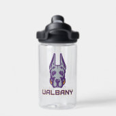 Universiteit van Albany Great Danes Waterfles (Achterkant)
