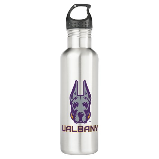 Universiteit van Albany Great Danes Waterfles (Voorkant)