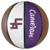 Universiteit van Albany Initialen Logo Basketbal (Verticaal)
