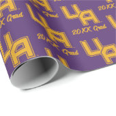 Universiteit van Albany Initialen Logo Cadeaupapier (Rol Hoek)