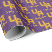 Universiteit van Albany Initialen Logo Cadeaupapier (Rol Hoek)